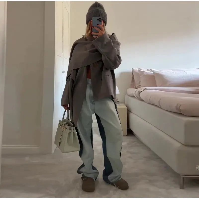Street-Wave Vintage Winter Coat For Women Double Breasted Stand Collar Warmth And Timeless Style