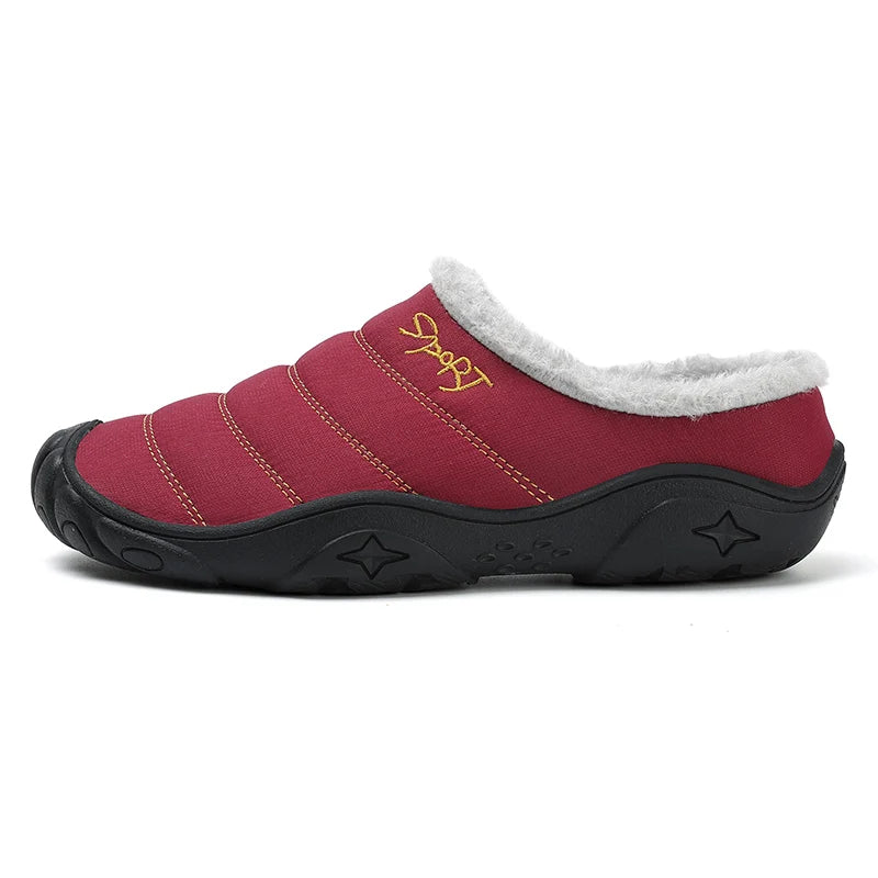 Street Wave Orthopedic Slippers For Unisex Warm Plush Lined Comfort And Non Slip Sole