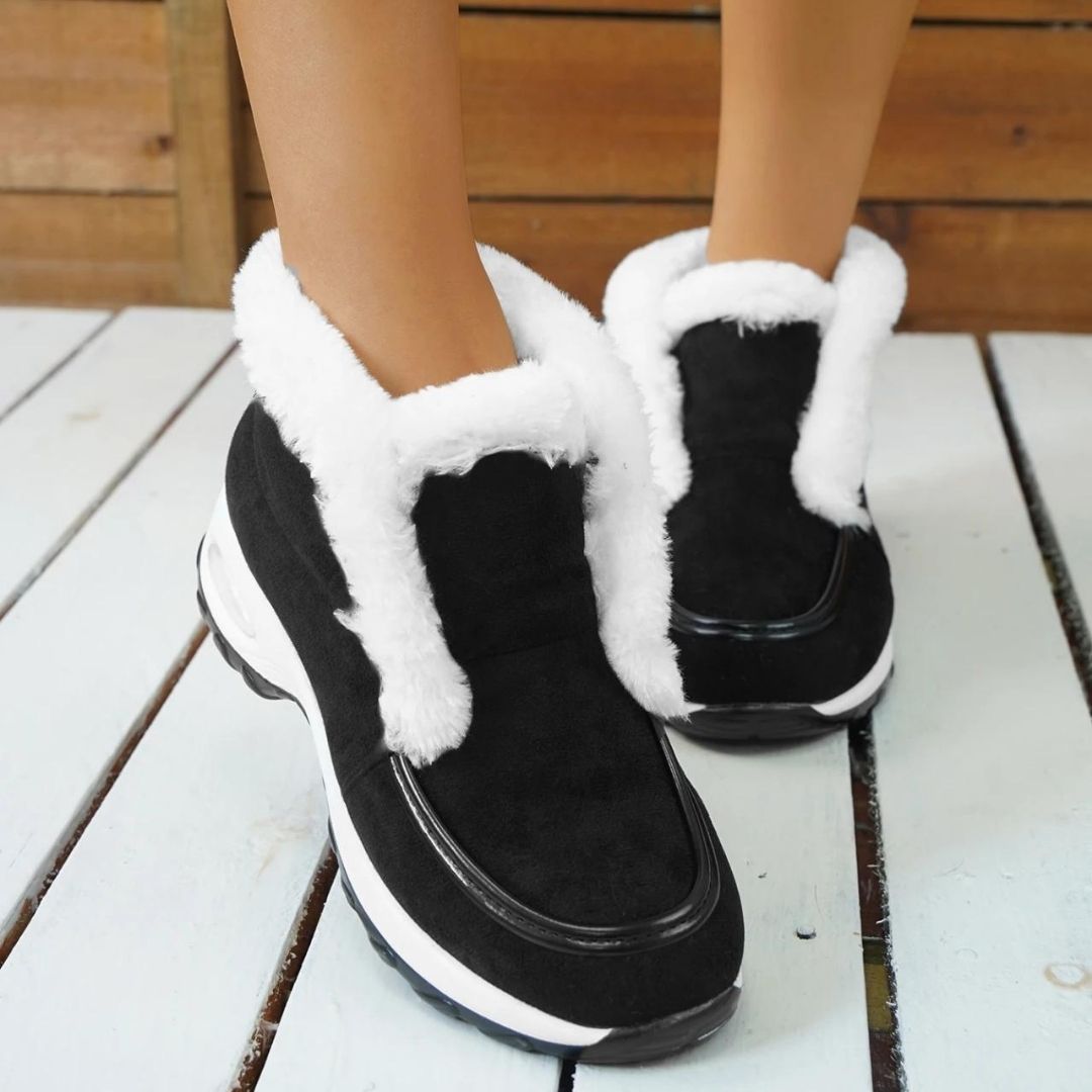 Women's Casual Ankle Boots with Vegan Material and Versatile Design