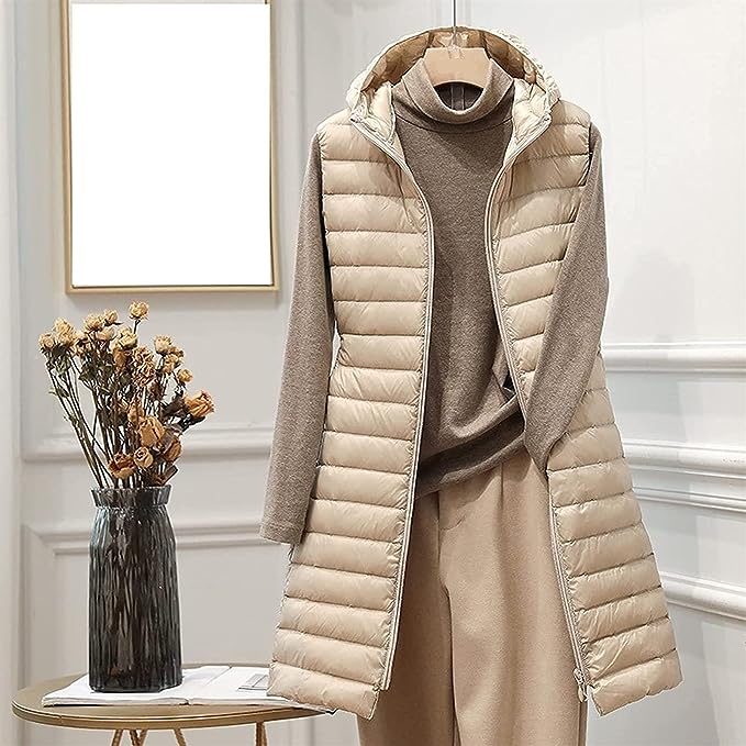 Street-wave Women Hooded Down Jacket Cozy Quilted Puffer For Winter Urban Chic Outerwear