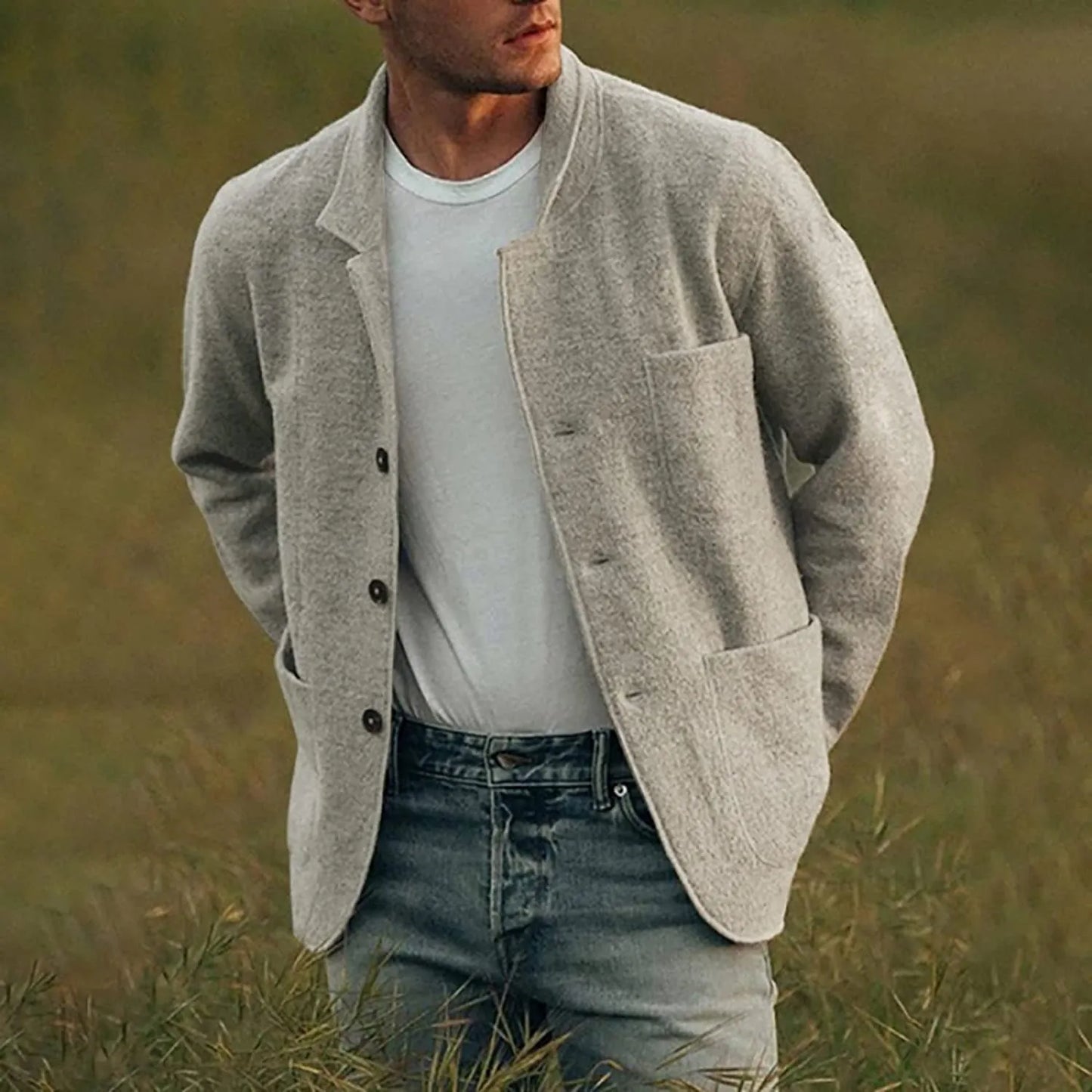 Streetwave Streetwear Blazer For Men With Soft Knit Fabric And Modern Comfort For Everyday Style