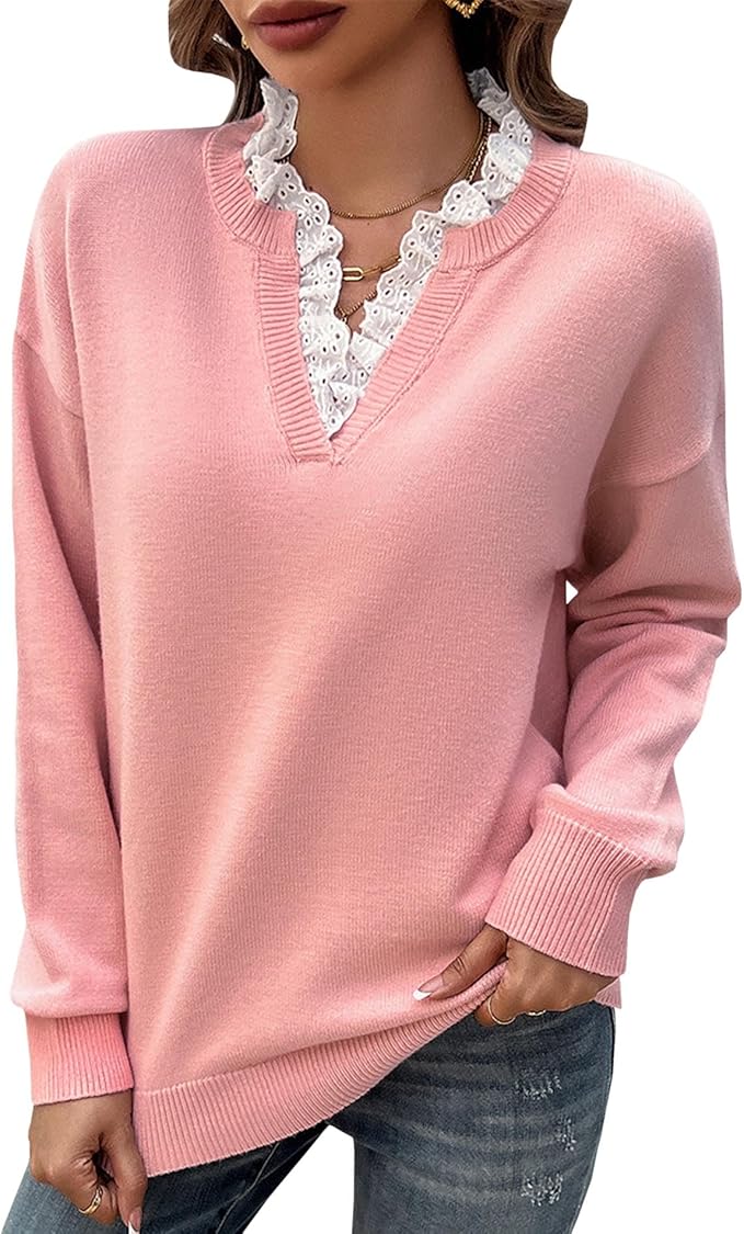 Women's Knit Sweater with Classic Design and Versatile Style