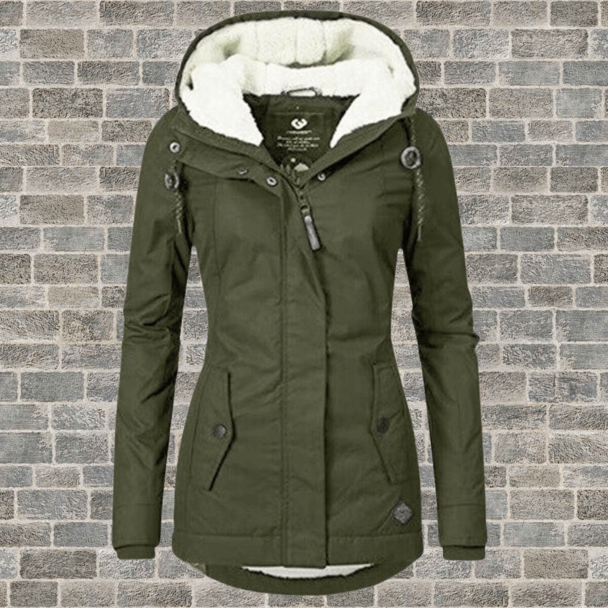 Street-wave Womens Long Winter Coat With Luxurious Fur Lining For Warmth And Elegance