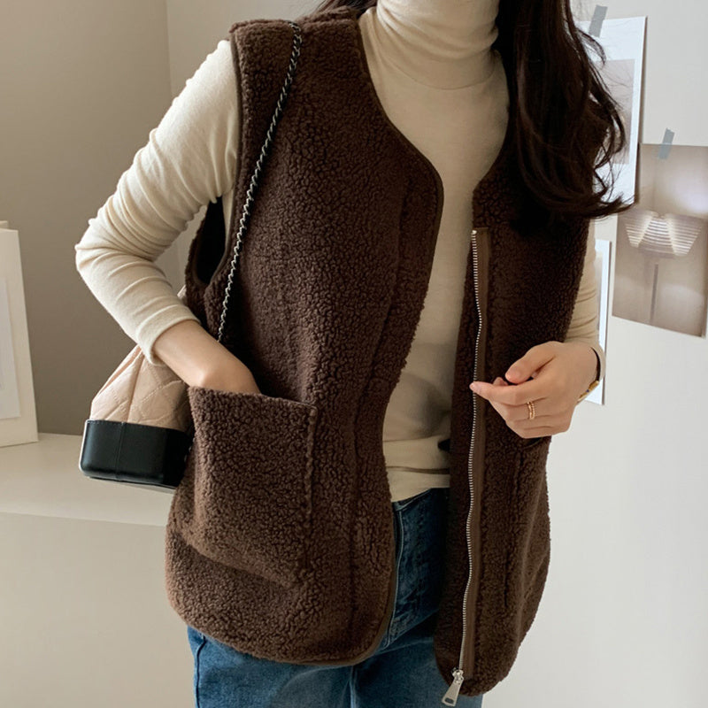 Street-wave Womens Fleece Vest Cozy Warmth For Layering