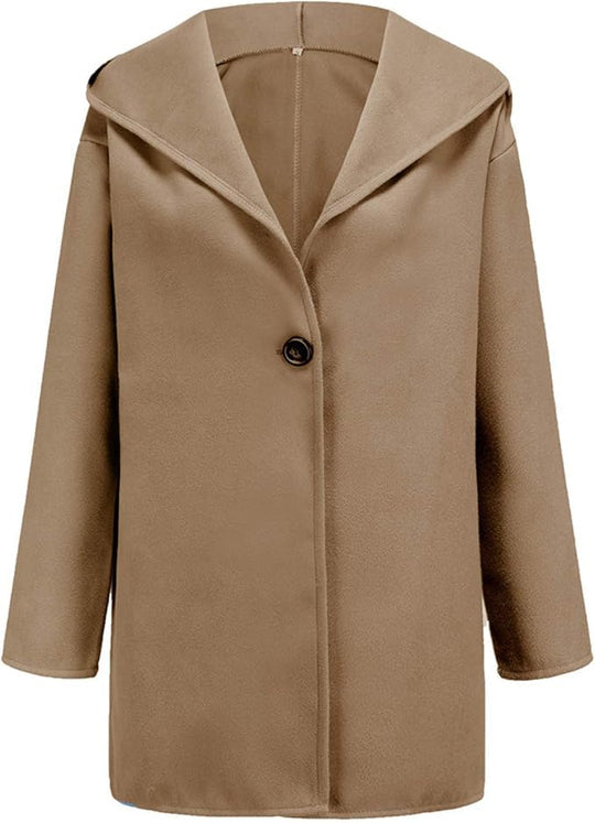 Street-Wave Minimalist Hooded Coat For Everyday City Wear Single-Breasted Winter Outerwear