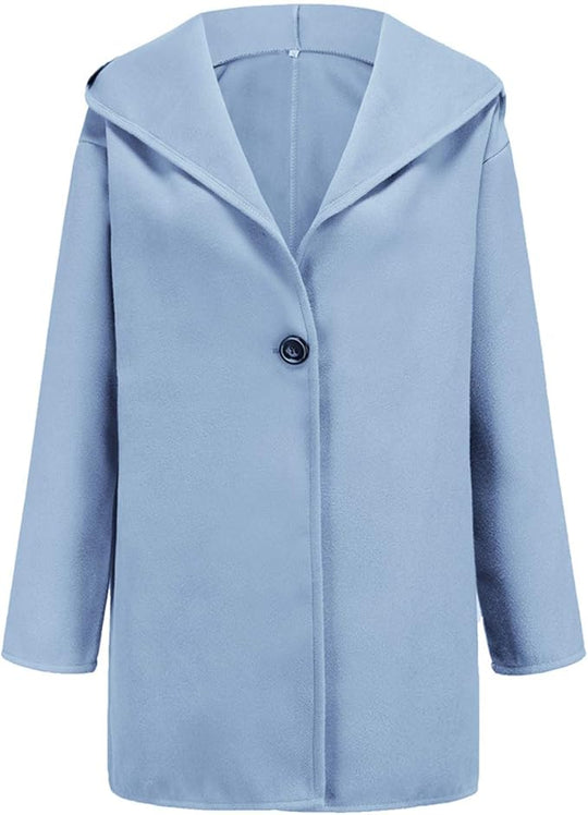 Street-Wave Minimalist Hooded Coat For Everyday City Wear Single-Breasted Winter Outerwear