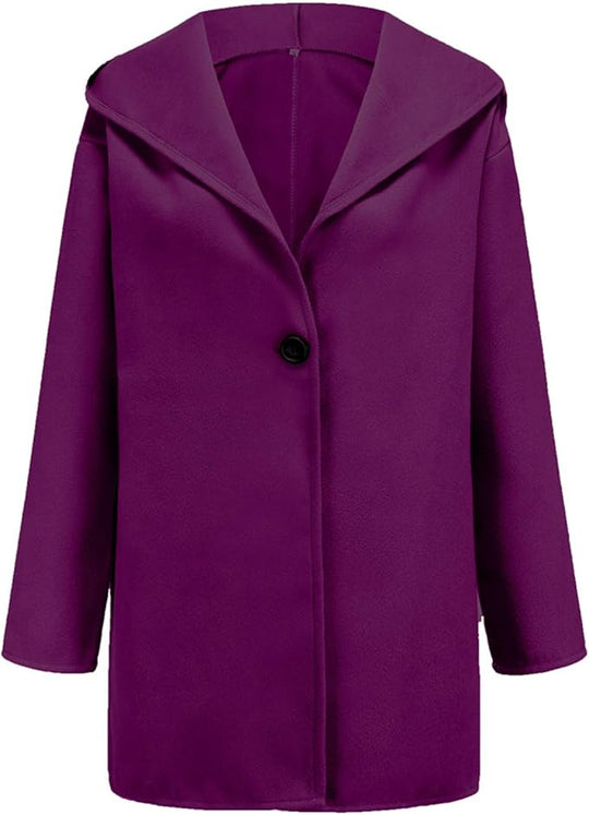 Street-Wave Minimalist Hooded Coat For Everyday City Wear Single-Breasted Winter Outerwear