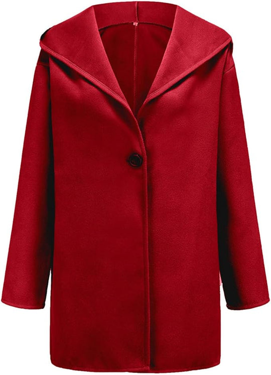 Street-Wave Minimalist Hooded Coat For Everyday City Wear Single-Breasted Winter Outerwear