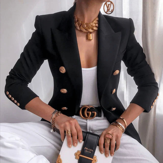 Street-wave Blazer Jacket for Everyday Glamour, Modern Luxe Urbanwear for Fashion Forward Women