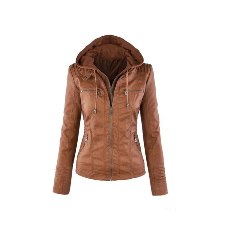 Streetwave Hooded Quilted Jacket For Women With Zipper Pockets And Lightweight Comfort