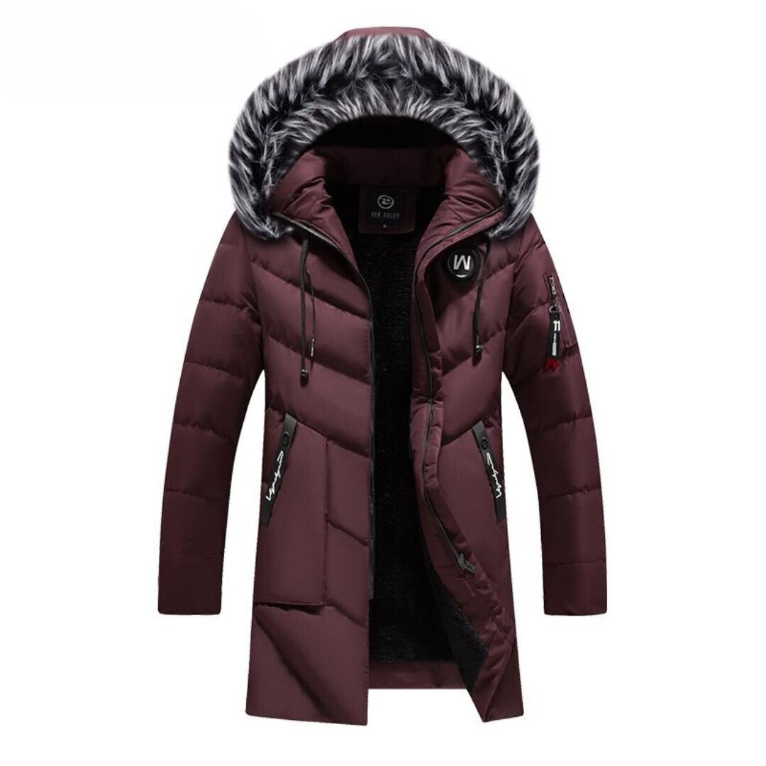 Street-Wave Women's Puffer Coat With Fur Trim Hood Ultra Warm Insulation And Style