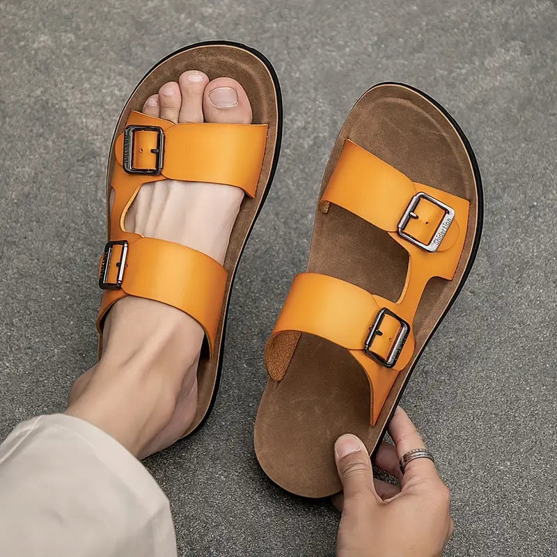 Street Wave Orthopedic Men's House Slippers For Ultimate Home Comfort And Support