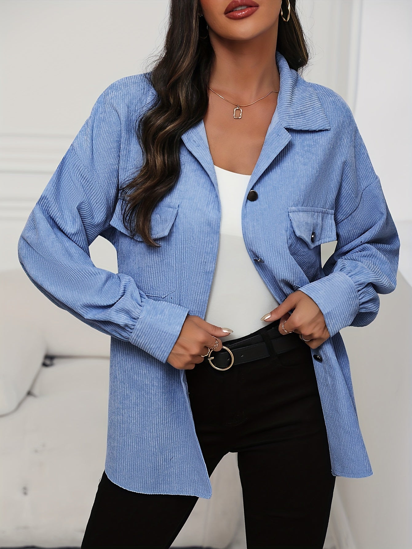 Street Wave Corduroy Jacket For Women With Soft Comfort And Versatile Everyday Style