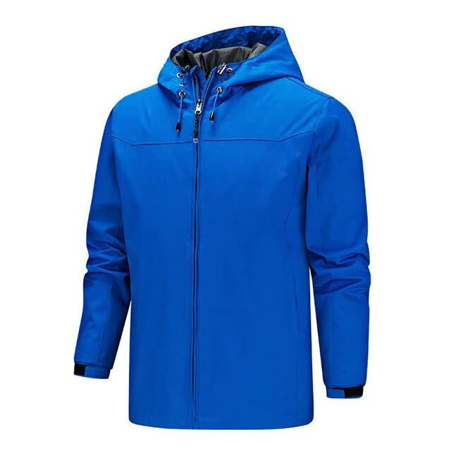 Street-Wave Men Rain Jacket With Hood Water Resistant Sealed Seams Regular Fit