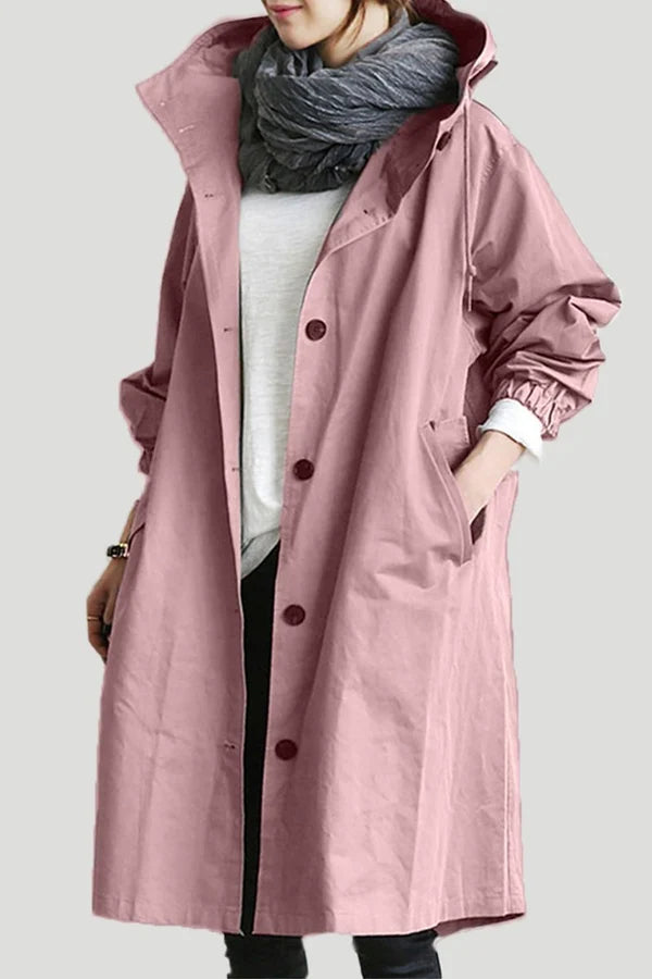 Street Wave Womens Rain Jacket Lightweight Waterproof Oversized Coat For Fashion Forward Women