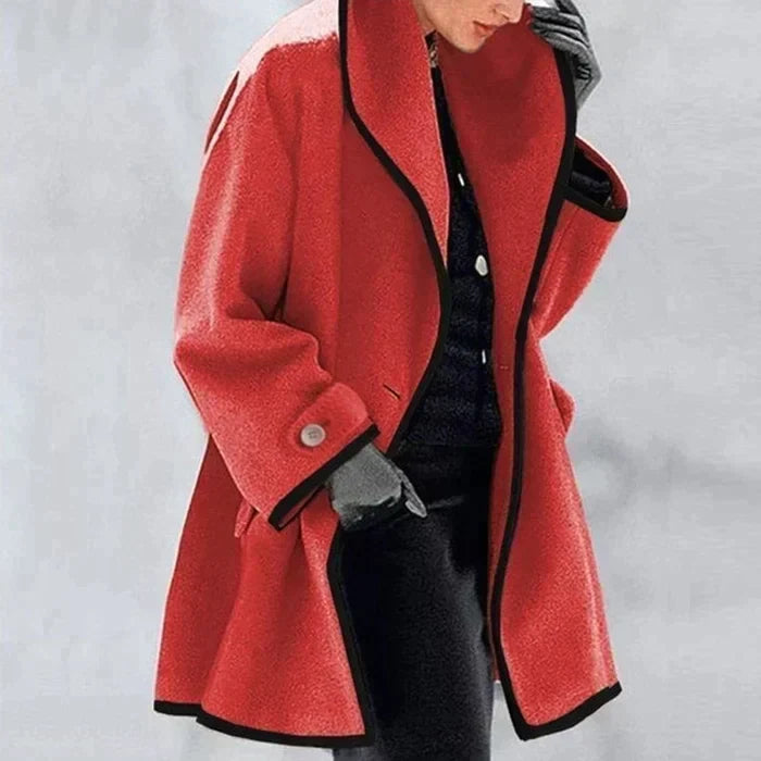 Street-Wave Wool Coat For Cold Winters Warm Cozy Insulated Elegant Womens Outerwear