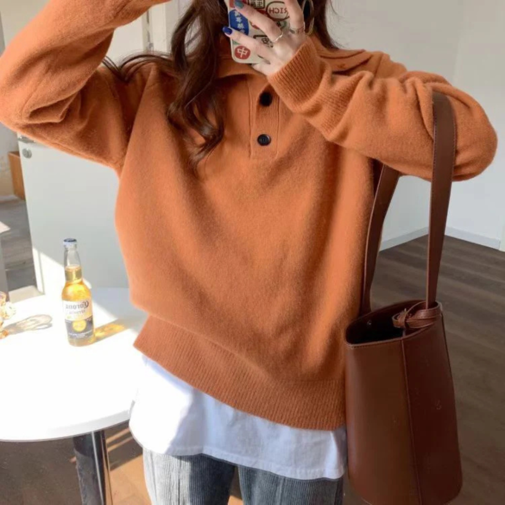 Street-wave Womens Knit Sweater Soft Cozy Warm Breathable Classic Fit For Layering Everyday Wear