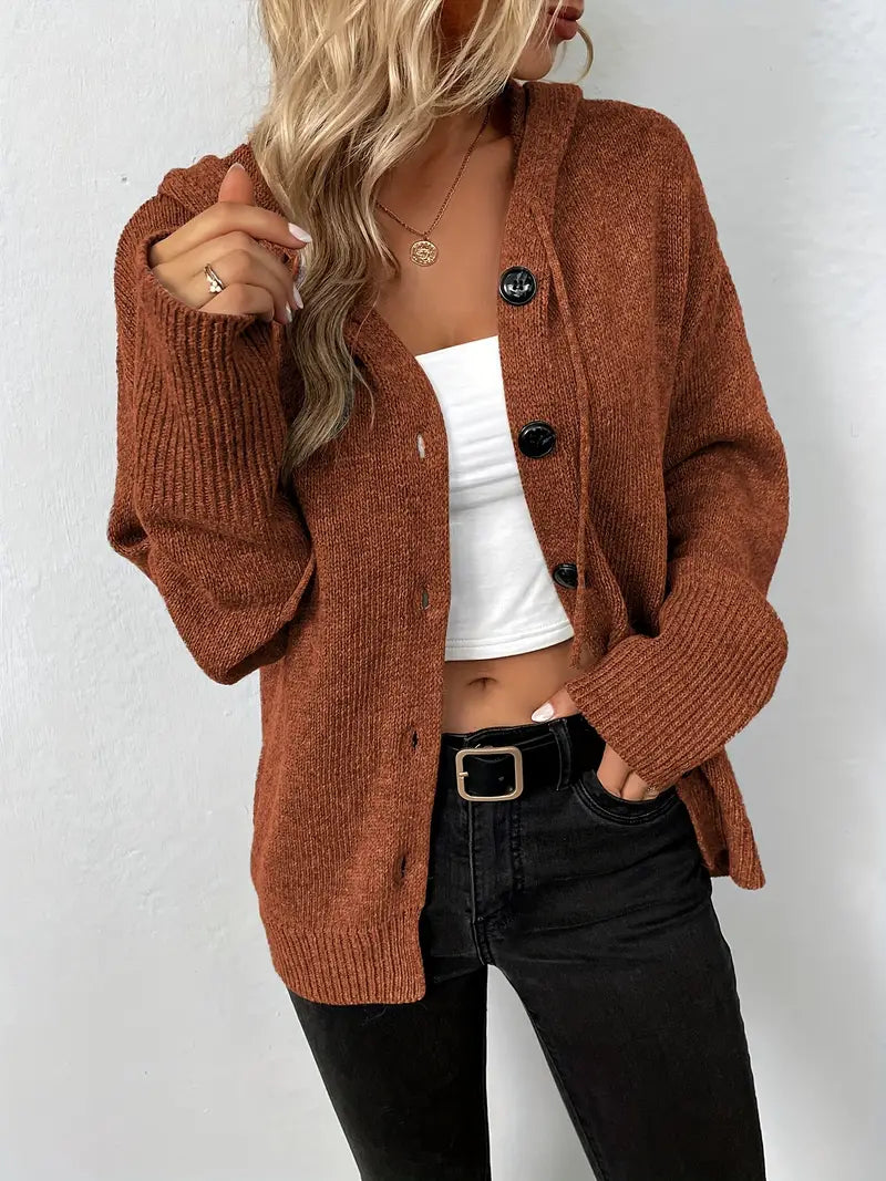 Streetwave Women Long Sleeve Cardigan For Spring Cozy Knit Layer With Effortless Chic Comfort