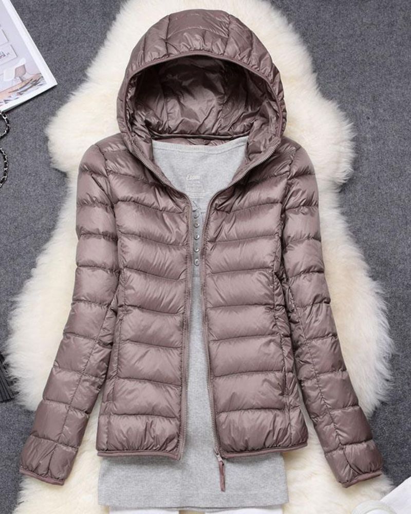 Street Wave Waterproof Puffer Jacket For Women Warm Insulated Hooded Coat All Weather