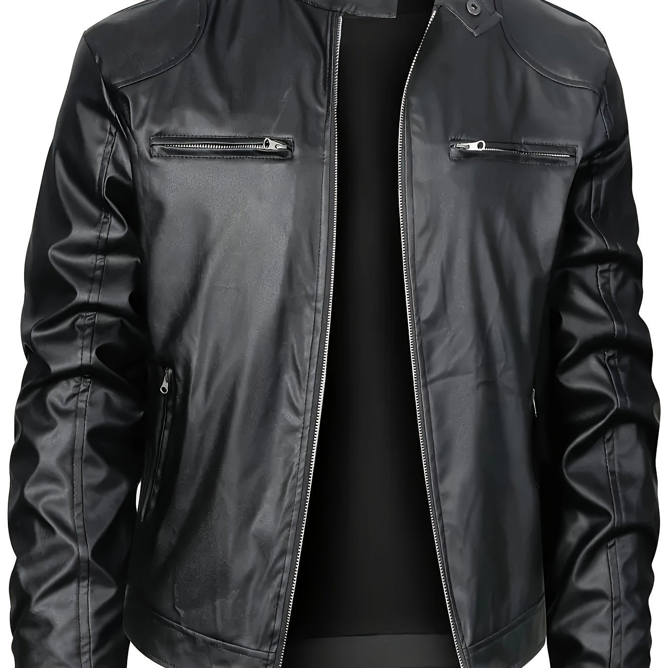 Street-wave Neon Lime Faux Leather Jacket For Men Color Block With Multiple Zippers Bold Style