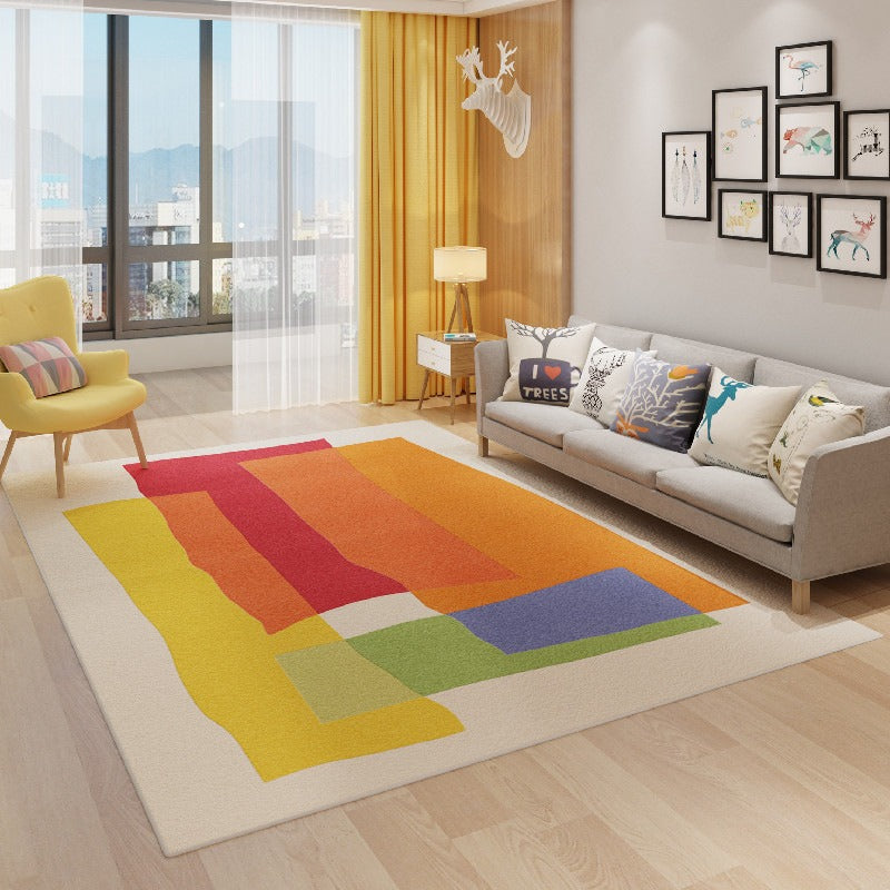 Eprolo Rainbow Kids Room Climbing Rug Non Slip Water Absorbent Carpet
