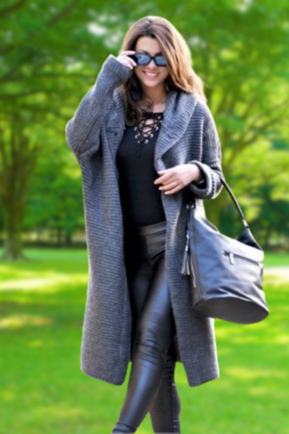 Street-Wave Long Knit Cardigan For Women With Cozy Comfort In Four Color Variants For Effortless Chic Wardrobe Essential
