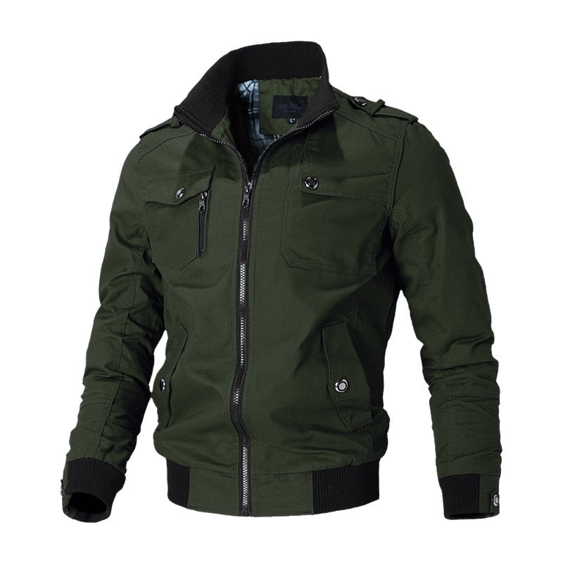 Street-Wave Mens Jacket Multifunctional Outdoor Windproof Coat For Hiking Cycling And City Wear