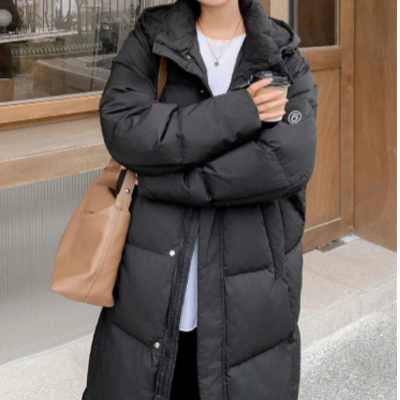 Street-Wave Puffer Jacket For Women With Turtleneck Zip Front Cozy Warm Insulated Coat For Cold Weather
