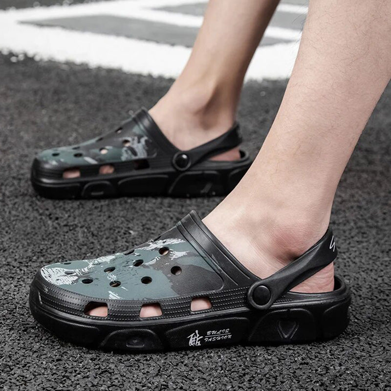 Street Wave Retro Style Men's Clogs With Cushioned Comfort For Everyday Wear And Summer Adventures