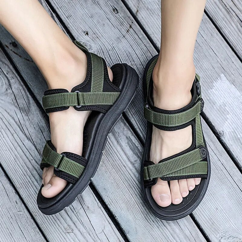 Street-Wave Mens Sandals All Day Comfort With Adjustable Straps Durable Sole For Outdoor And Everyday Wear For Active Men