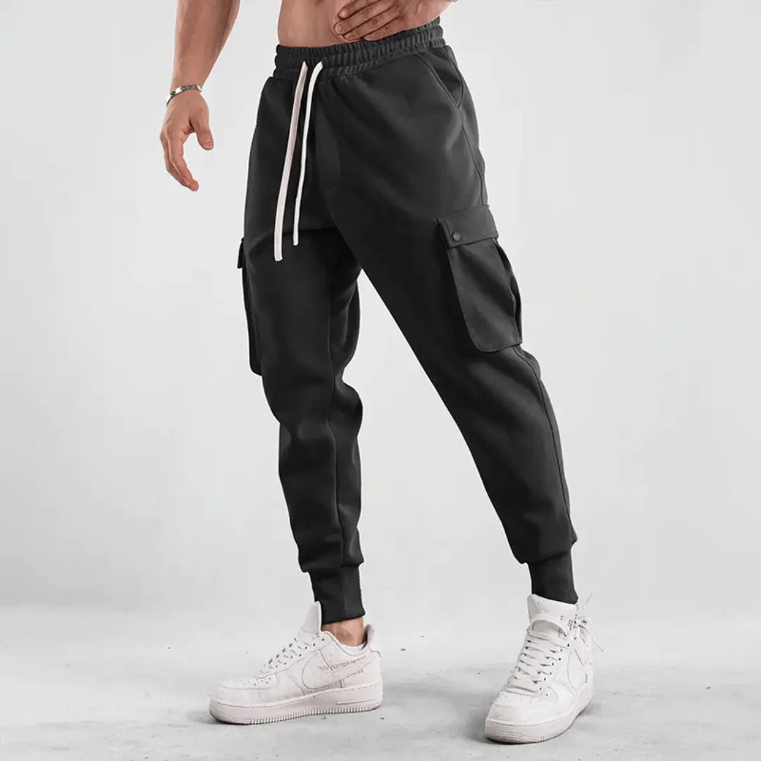 Street-Wave Elite Street Cargo Joggers For Men With Adaptive Breathable Fabric And Cargo Pockets