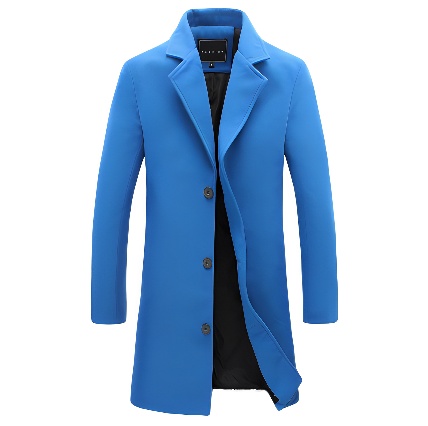 Street-Wave Wool Formal Winter Coat For Men With Warmth And Water-Repellent Protection Classic Fit