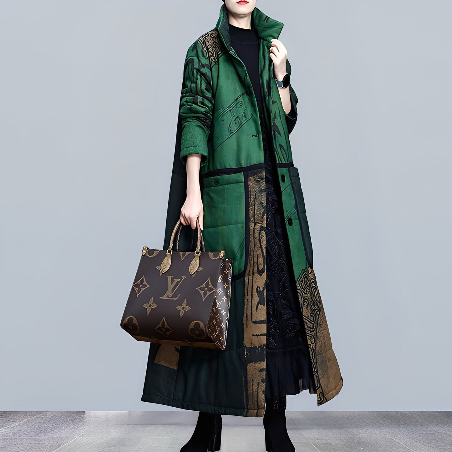 Street-Wave Casual Parka Coat With Stand Collar For Women, Warmth, Timeless Style, Comfortable Fit