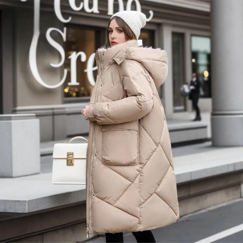 Streetwave Long Winter Coat For Women Warm And Elegant Puffer Jacket For Modern Style
