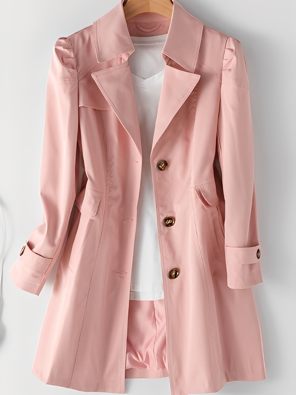 Street-wave Cashmere Trench Coat For Women Luxurious Soft Warmth Timeless Classic Fit Relaxed Style