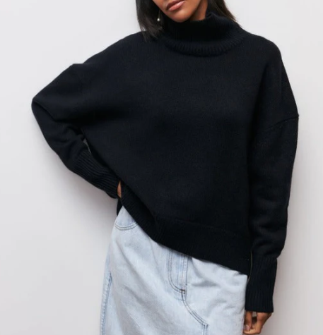Street Wave Otrana Turtleneck Sweater For Women Elegant Lightweight Comfort And Flattering Fit