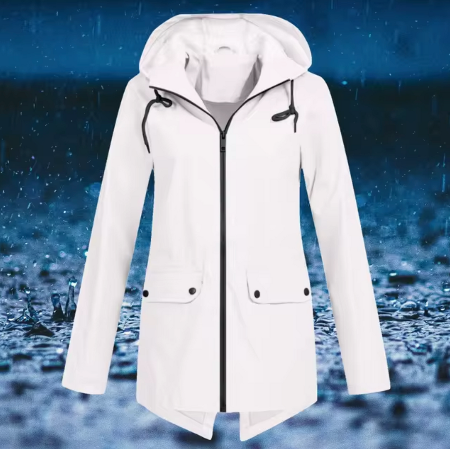 Street-Wave Women Waterproof Rain Jacket With Hood All-Weather Protection Durable Materials For Everyday Comfort
