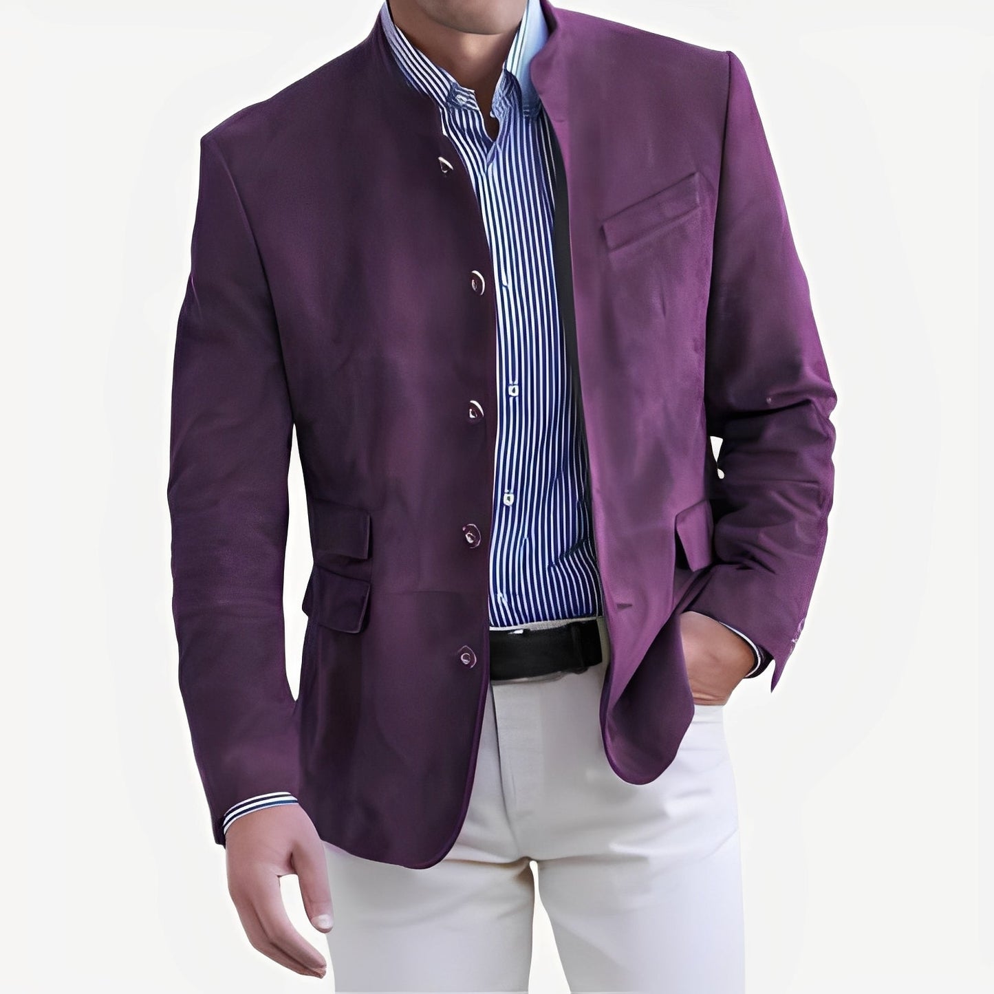 Street-wave Casual Blazer Jacket for Men Lightweight Comfort and Modern Fit for Everyday Wear