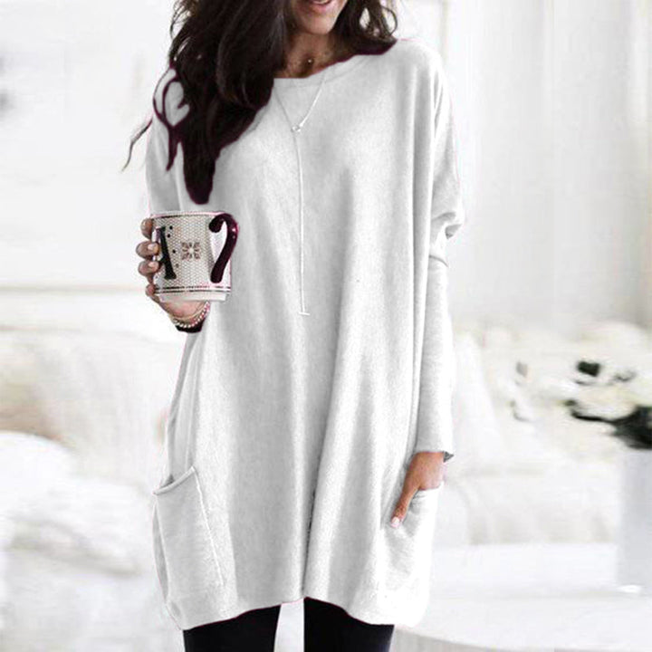 Street Wave Plus Size Oversized Sweater With Pocket For Curvy Women Cozy Chic Everyday