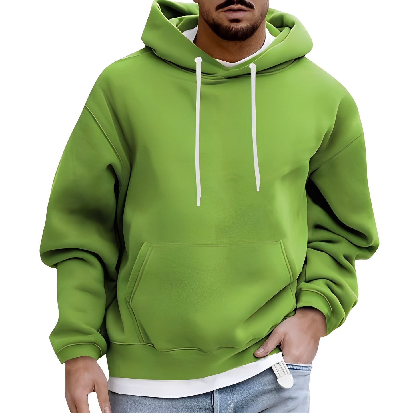 Street-wave Mens Hoodie With Kangaroo Pocket For Everyday Comfort And Modern Style