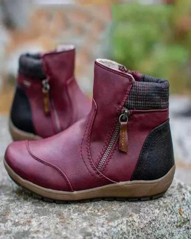Street-Wave Waterproof Orthopedic Boots With Premium Zipper For Everyday Winter Wearers