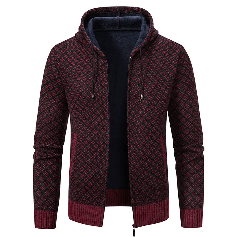 Street-wave Hooded Jacket For Men Elegant Slim Fit Durable Comfort Everyday Wear