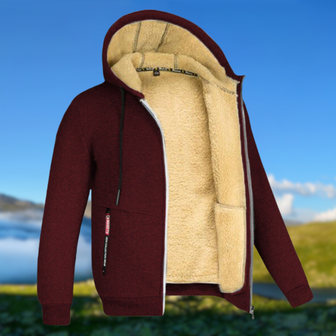 Street-wave Mens Hoodie With Modern Design Insulated Fleece Lining For Cold Weather