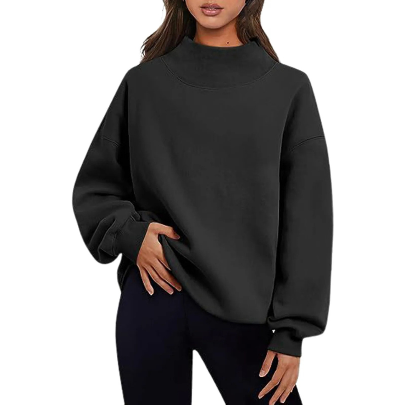 Street-Wave Basic Loose-Fit Long-Sleeve Sweater For Unisex Everyday Comfort And Minimalist Style