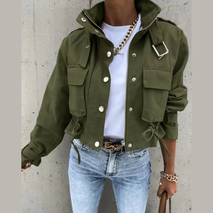 Street-Wave Utility Jacket for Women Timeless Chic Comfort Versatile Style for Modern Wearers