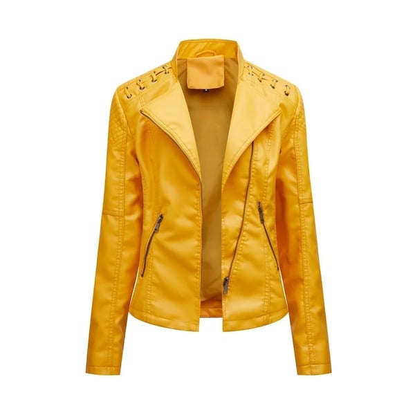 Street-wave Women's Leather Biker Jacket Premium Comfort Fit Durable Zippers Chic Casual