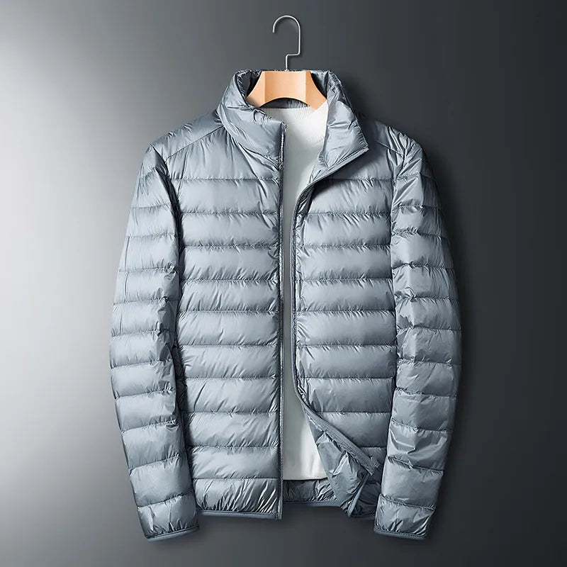 Street-wave Lightweight Puffer Blazer For Men With Premium Quilted Comfort And Modern Urban Style