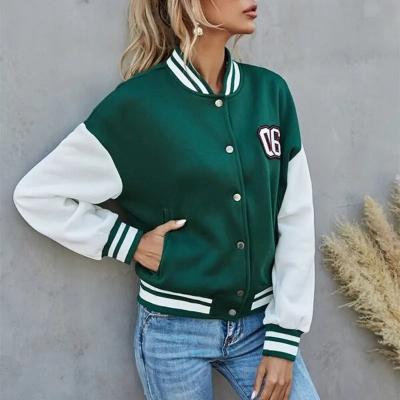 Street Wave Womens Varsity Jacket Cozy Warm Urban Fashion For Women Trendsetters