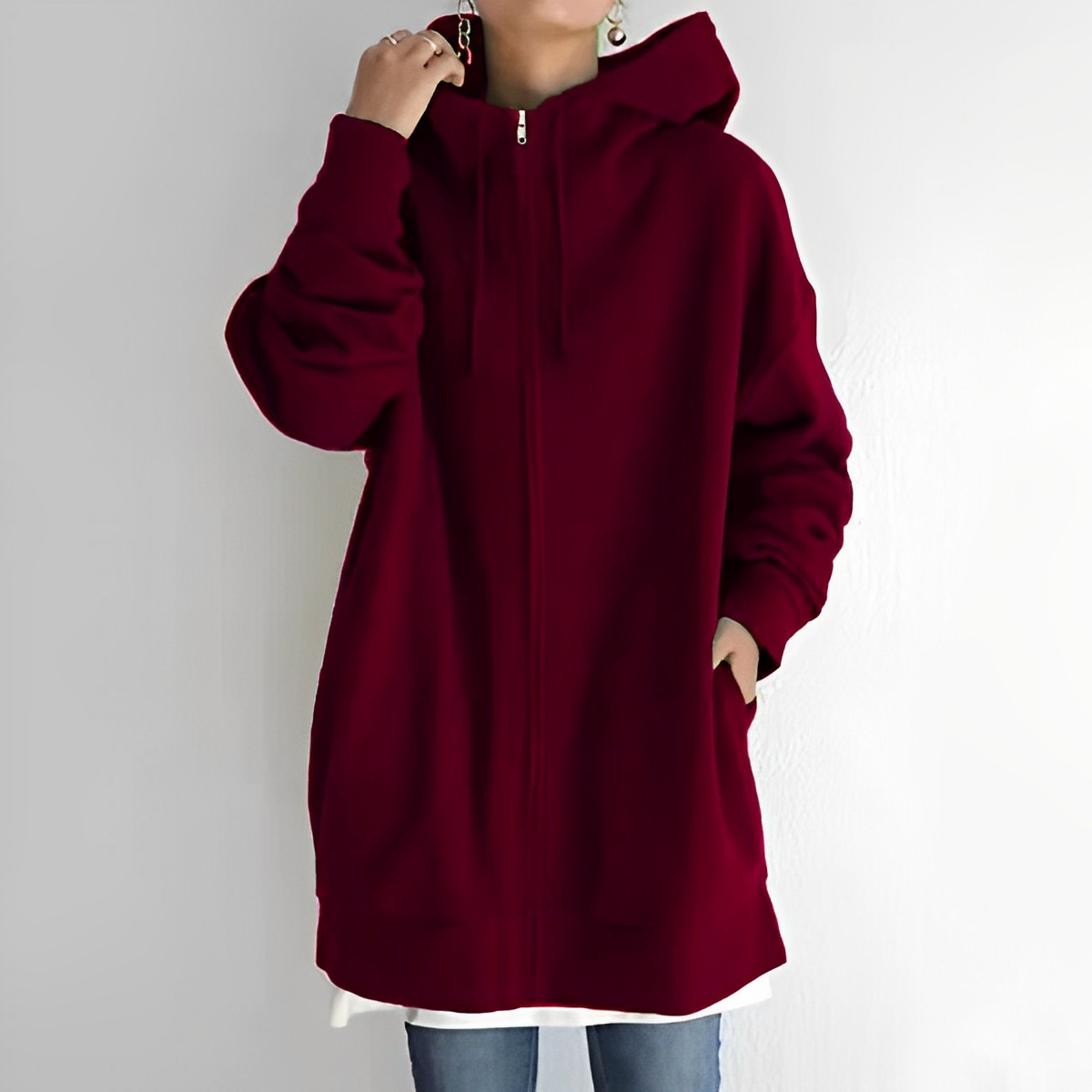 Street-Wave Women's Confidence Hoodie Cozy Warmth and Style Boost for Modern Busy Women Everyday Wear