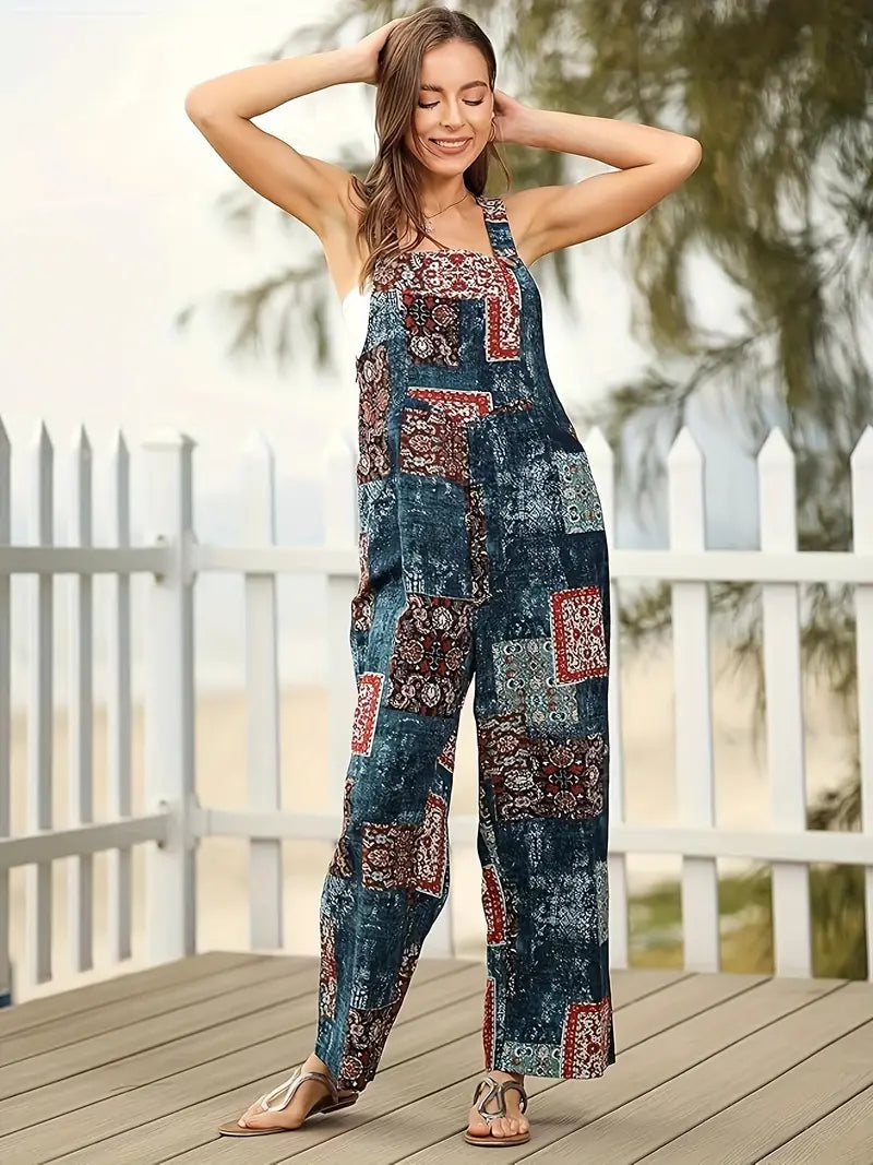 Streetwave Floral Print Jumpsuit Eliza For Women Soft Comfortable All Day Versatile Wear